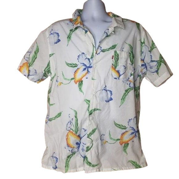 Levi's Other - LEVI'S WHITE HAWAIIAN SHORT SLEEVE SHIRT SIZE XXL